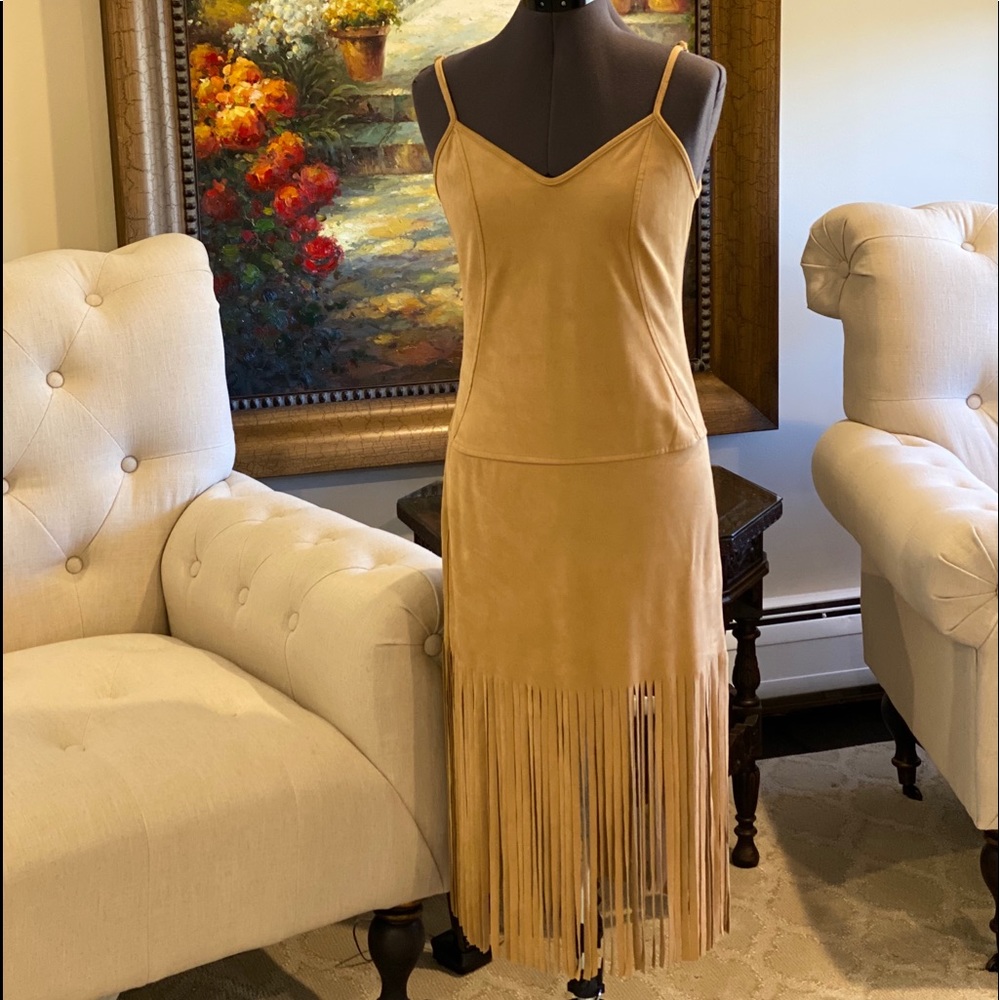 Jeff Gallano vegan suede dress